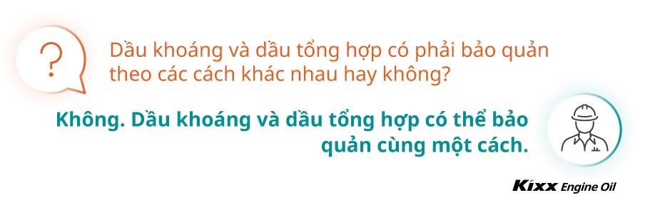 Bảo quản dầu động cơ đúng cách