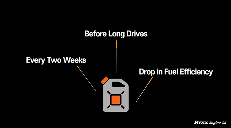 Situations requiring engine oil check